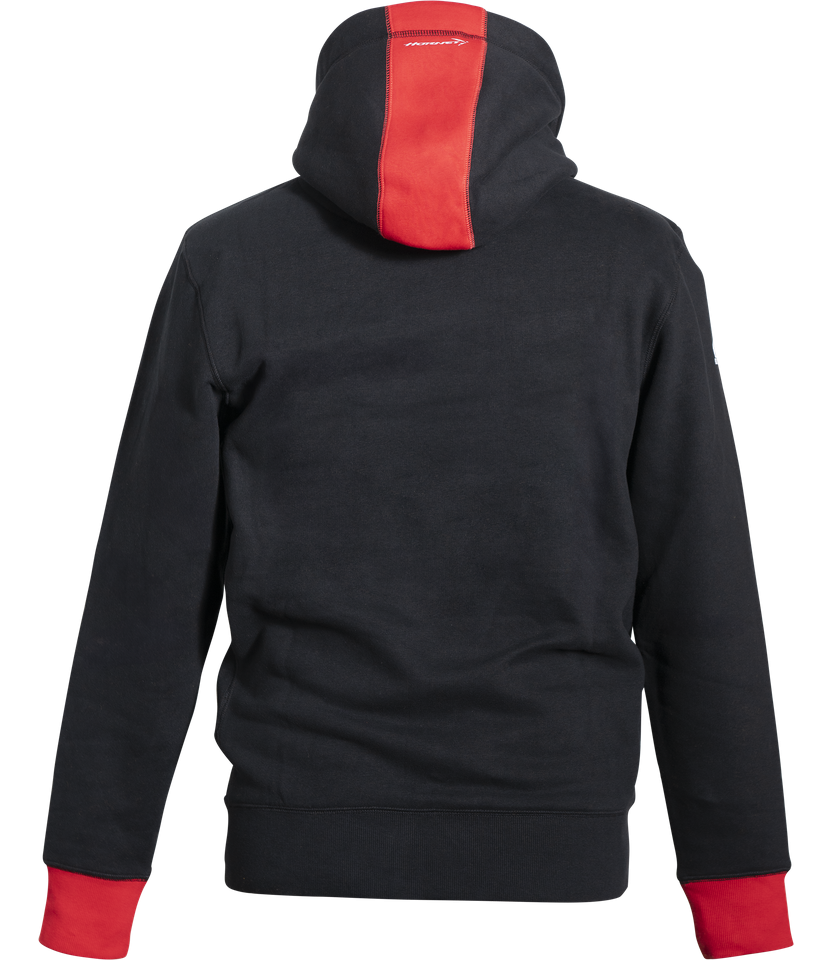 Sweat à capuche Hornet noir et rouge