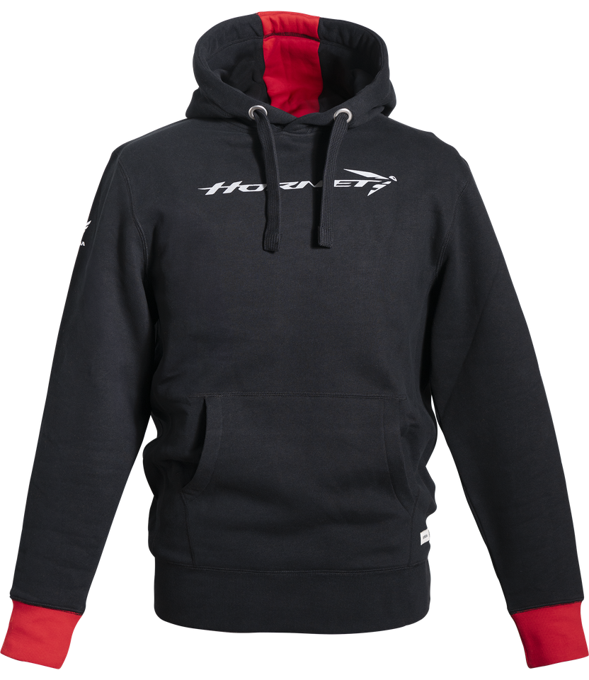 Sweat à capuche Hornet noir et rouge