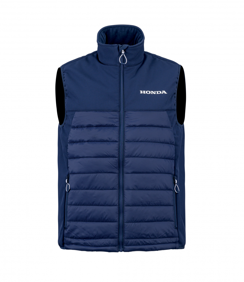 Bodywarmer bleu paddock Honda Collections de vetements Honda F.C.C. TSR Honda France Collection Vintage kenny Racing Honda E Shop Accessoires et vetements Homme Femme Enfant Boutique en ligne Honda mo...