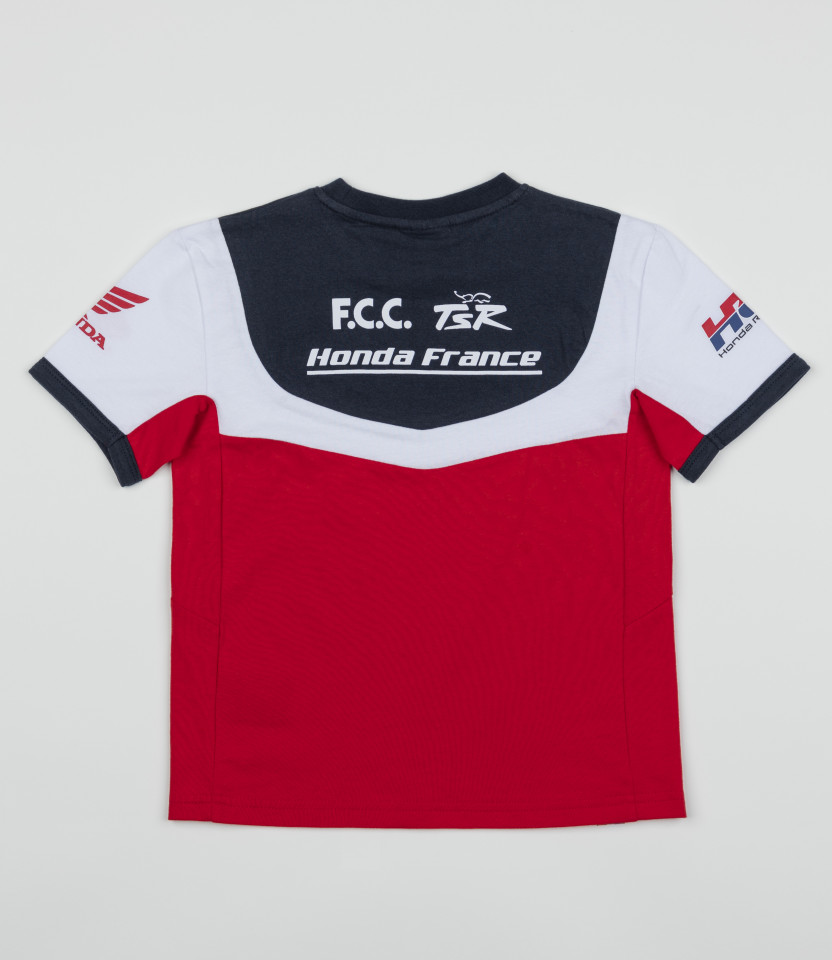 Polo zippé racing tricolore F.C.C. TSR Honda France