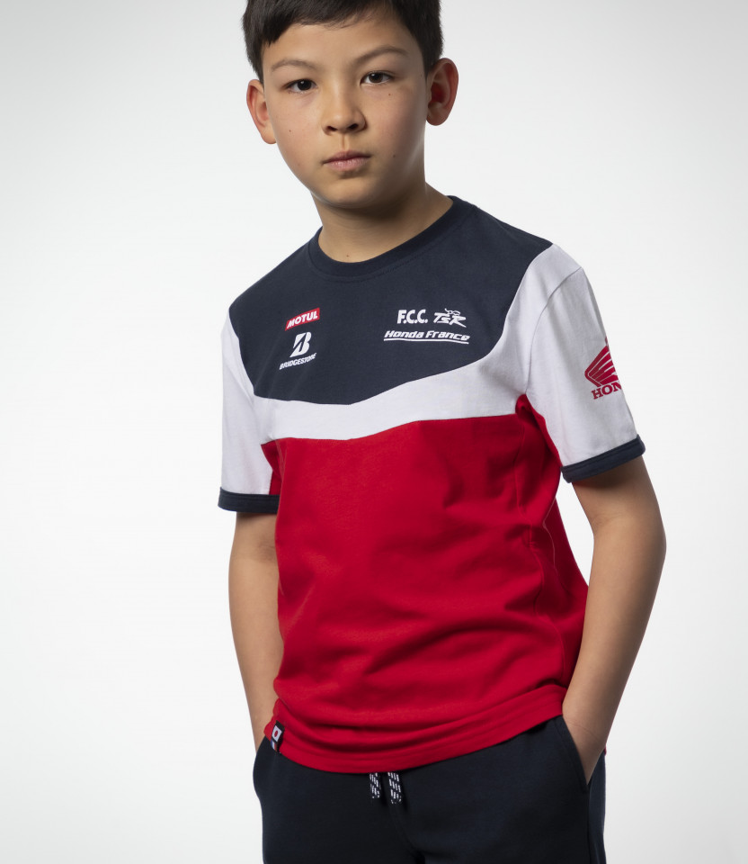 T-shirt Enfant racing tricolore F.C.C. TSR Honda France