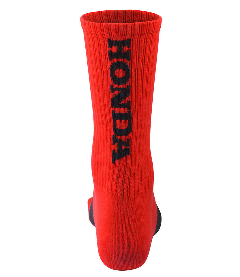 Chaussettes moto rouges Honda